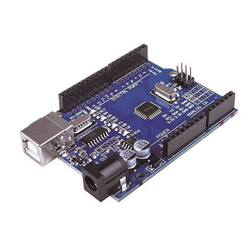 UNO R3 papan pengembangan ATmega328P/ATmega328PB CH340 CH340G untuk Motherboard Arduino UNO R3 dengan Header Pin lurus DIP