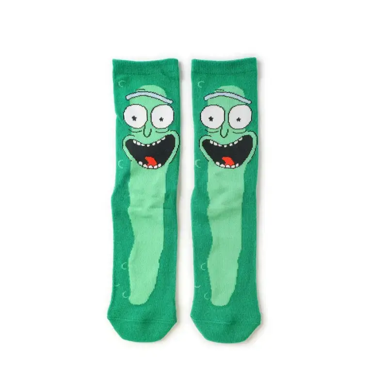 Anime Rick And Morti Socks Cartoon Knitted Cotton Morti Socks Pure Cotton Male Fashion Trend Tube Sock Direct Selling Size 36-43