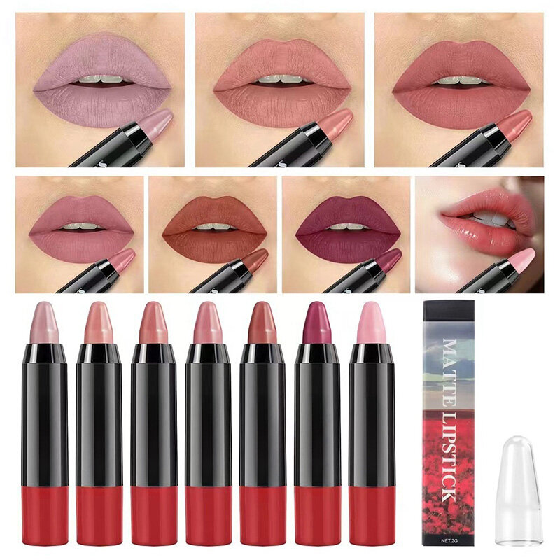 Matte Brown Lip Liner Pencil Lip Outline Lip Balm Lasting Waterproof Lipstick Crayon Pigments Moisturizing Cosmetics New