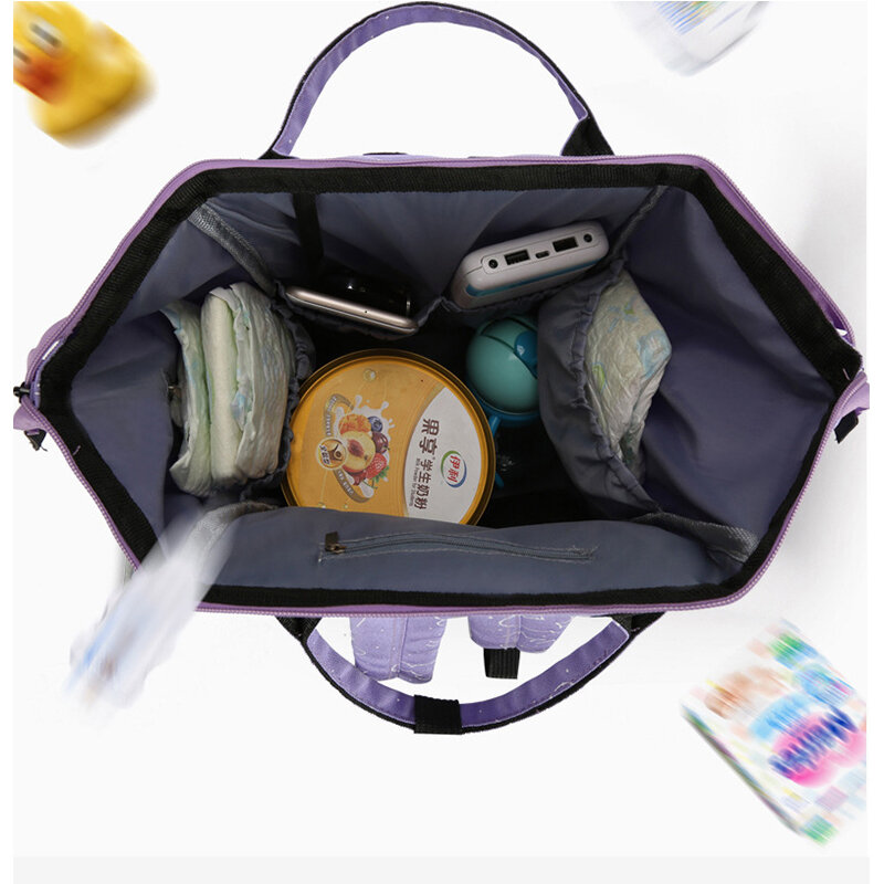 New Diaper Bag Backpack Cartoon DIY Baby Diaper Bag Backpack High Quality Large Capacity Baby Bag Multi Functional