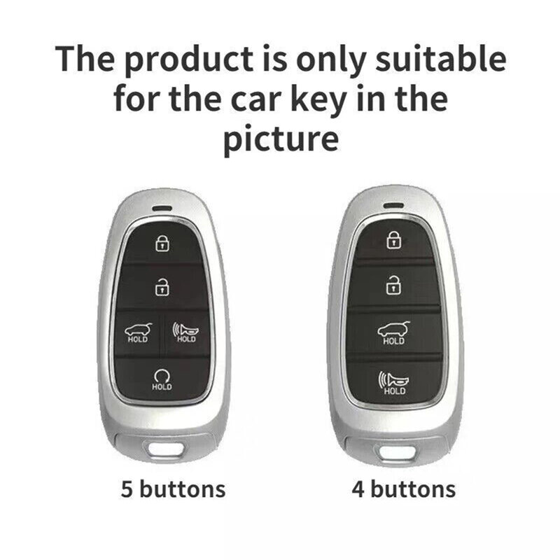 Funda de TPU para llave de coche, carcasa para HYUNDAI Kona Santa Fe Venue, 4 botones, mando a distancia inteligente, funda protectora