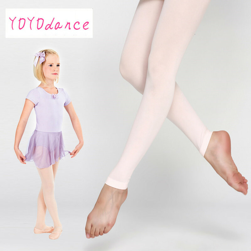 Großhandel flexible Nylon Spandex Mädchen sa, ma, la schwarz rosa erwachsene Mädchen Kinder weiche Strumpfhosen fußlose Ballett Tanz strumpfhose