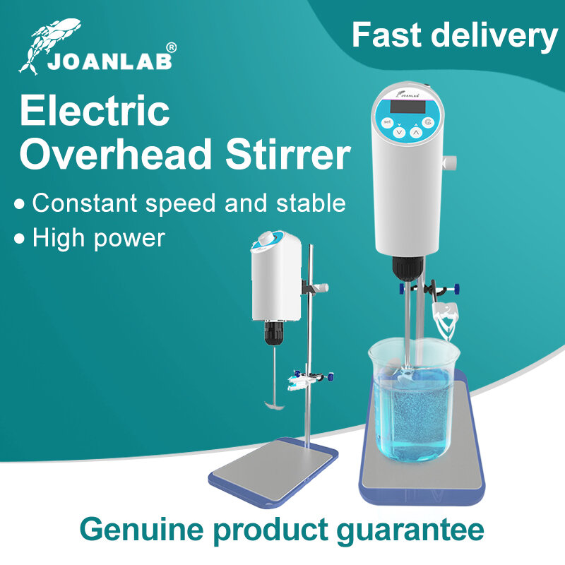 JOANLAB 110V To 220V Laboratory Stirrer Electric Stirrer Digital Display Lab Mixer Lab Equipment Max Stirring Capacity: 20L