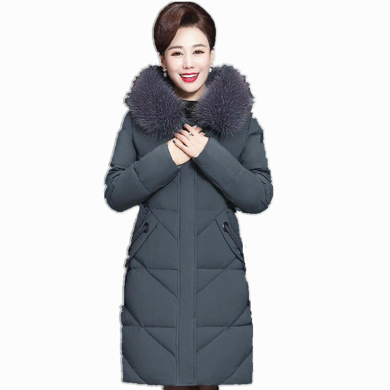 Pulabo แจ็คเก็ตผ้าฝ้าย XL-7XL ยาวปานกลางสำหรับผู้หญิง, เสื้อโค้ทขนสัตว์สีทึบมีปกเสื้อโค้ท abrigos mujer invierno sobretudo feminino