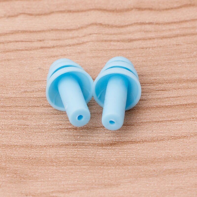 1 par tampões ouvido com bloqueio som para viagem, acessórios para tampões ouvido silicone para dormir