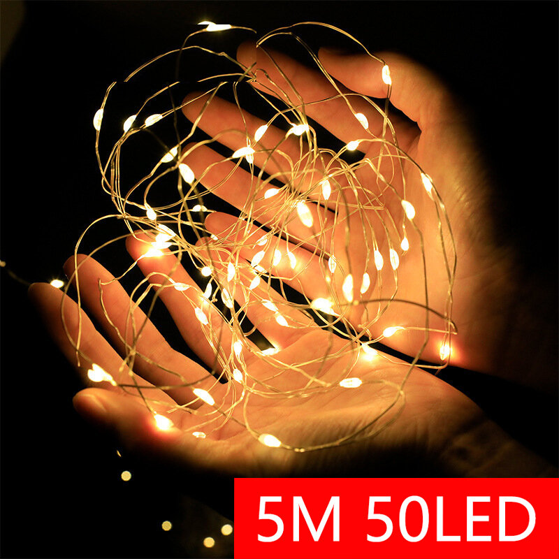 10M String Light Garland Street Fairy Lights Christmas LED Outdoor Decoration For Yard Garden Tree Home Wedding Party Decoration