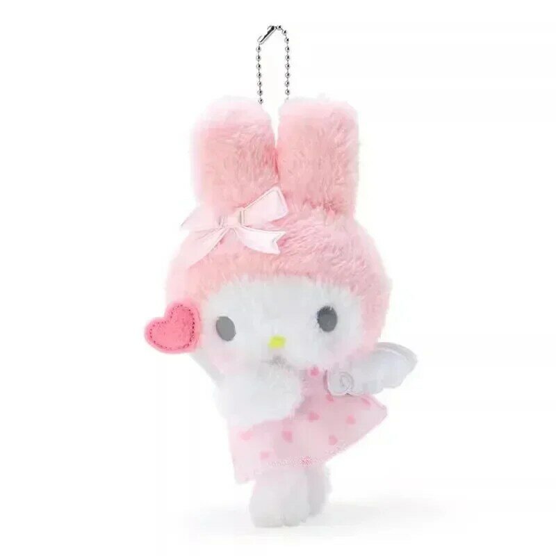 Anime Love God Little Angel My Melodys Kuromis Doll Keychain Cute Cartoon Cinnamonrolls Love Plush Toy Pendant Holiday Gift