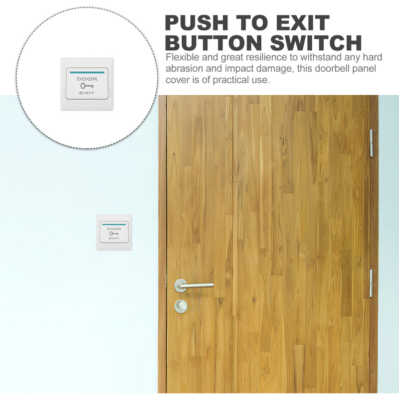 Switch Panel Panel Door Bell Accessory Push to Exit Button Outdoor Wall Plate for Covers outside