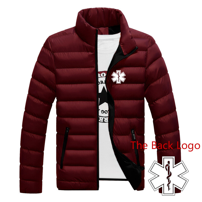Аварийная медицинская аварийная медицинская Новинка 2023 мужская зимняя куртка с хлопковой подкладкой четырех цветов пальто парка для хранения