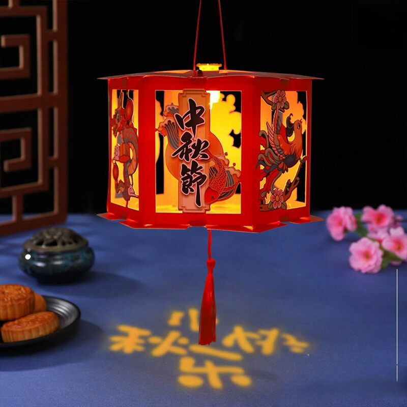 Handmade antigo estilo chinês lanterna, pendurado, antigo, diy, meados de outono, festival, feriado, adereços de iluminação