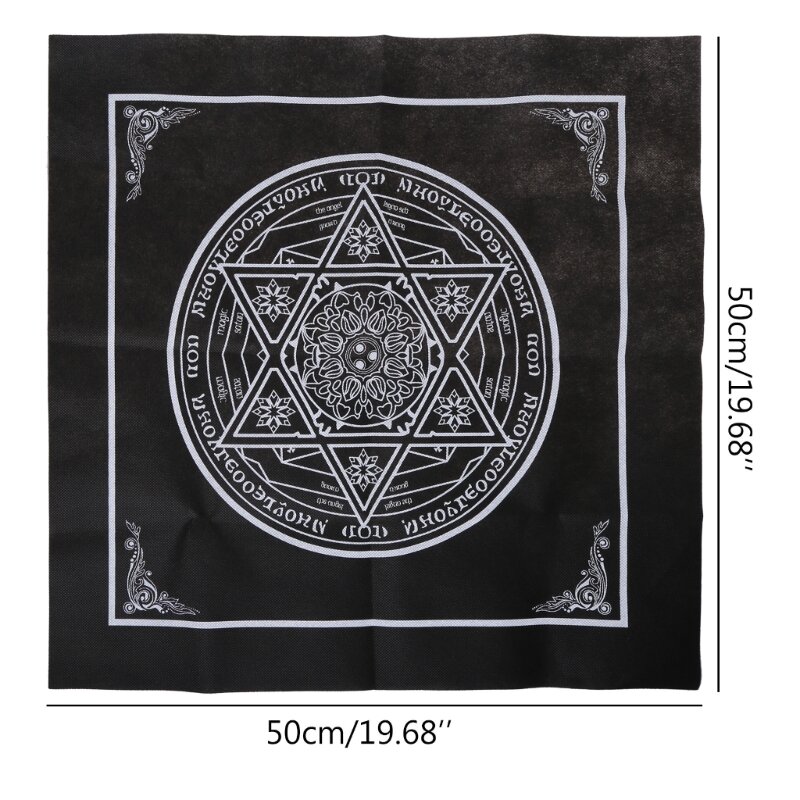 B36F เกมกระดานการ์ด Pad Tarot Tablecloth Rune Divination แท่นบูชา ตาราง