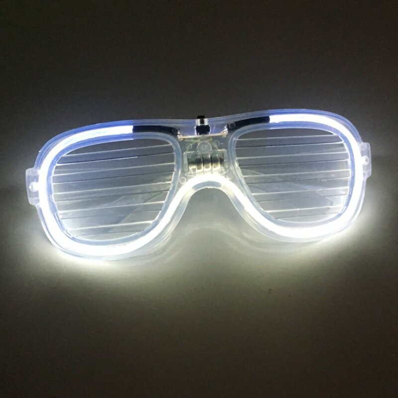 Nowe przezroczyste okulary LED modne okulary na imprezę lekkie okulary LED kreatywne okulary migające światło dla mężczyzn kobiet szybka dostawa