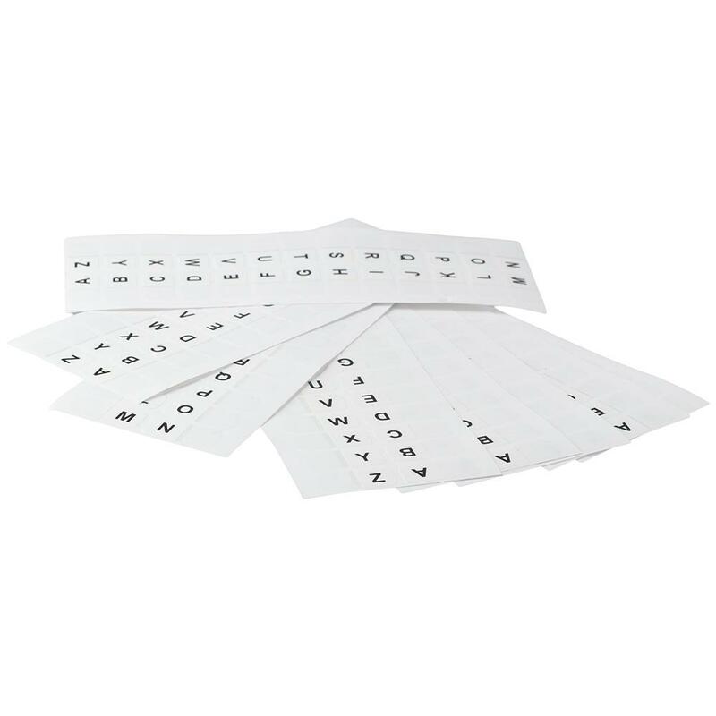 A-Z Sticky Tabs Small Alphabet Self-Adhesive Book Tabs White 208PCS Index Tabs Files