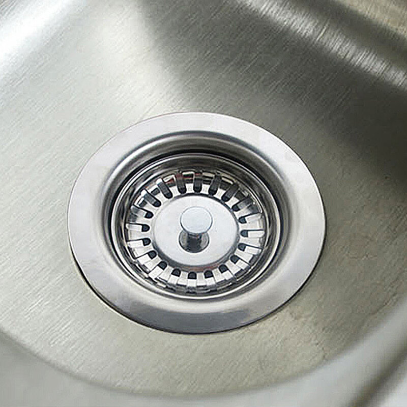 Tapón colador de fregadero de acero inoxidable fiable, flujo de líquido suave, limpieza sin esfuerzo, adecuado para varios desagües