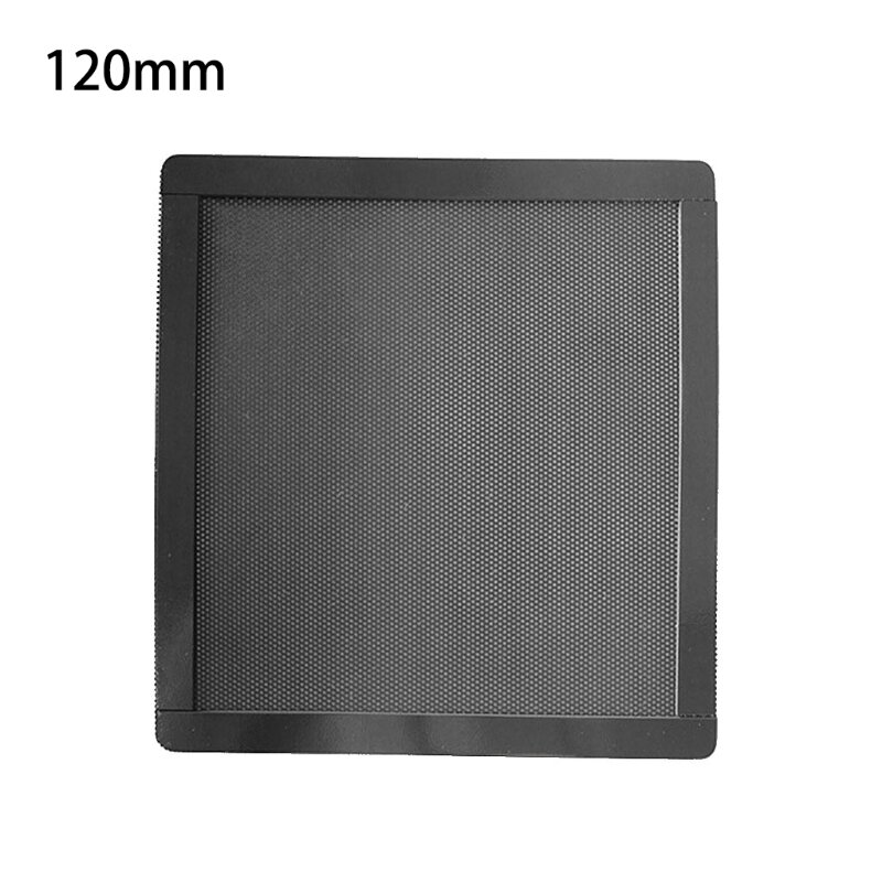 Filtro de polvo de malla negra con marco magnético, cubierta de carcasa de ordenador a prueba de polvo, Enfriador de PC