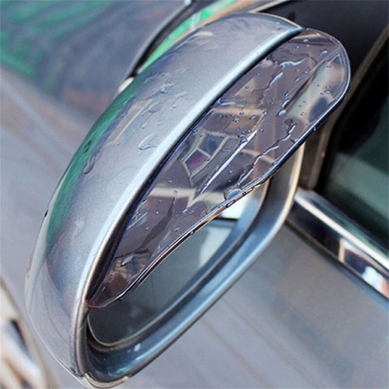 Car Rear View Side Mirror, Rain Board, Guarda Sobrancelha, Sun Visor Sombra Escudo, Peças Exteriores, Car-Styling, 2x