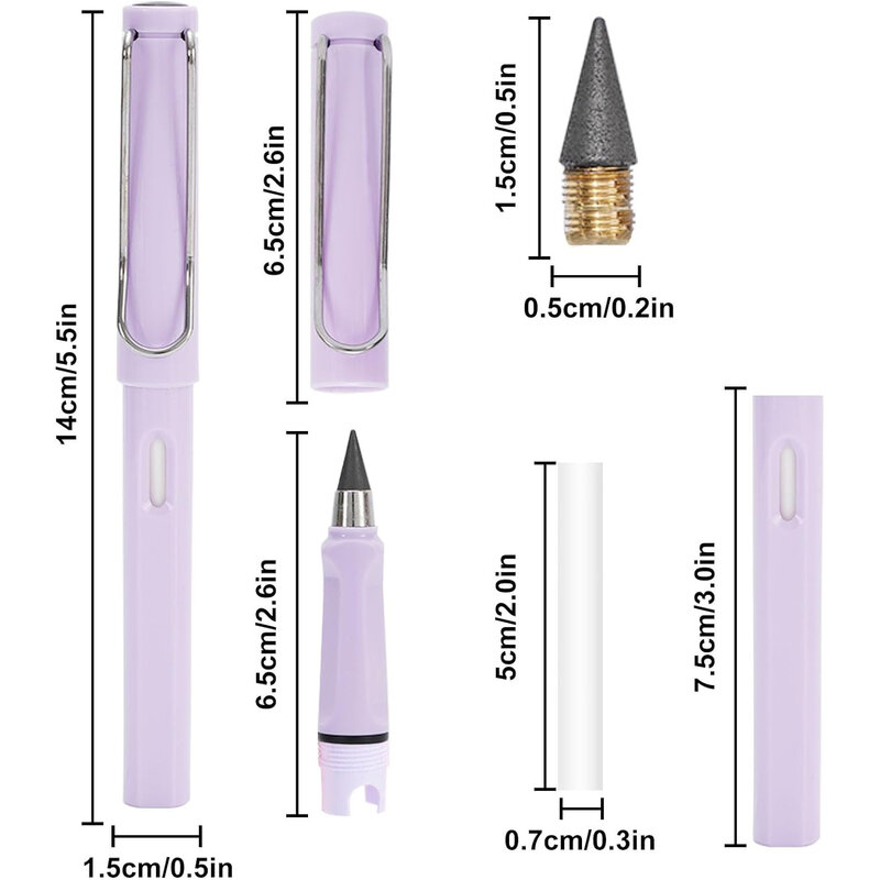 消しゴム付きインフィニティペンシル,永遠の鉛筆,永遠の鉛筆,取り外し可能なペン
