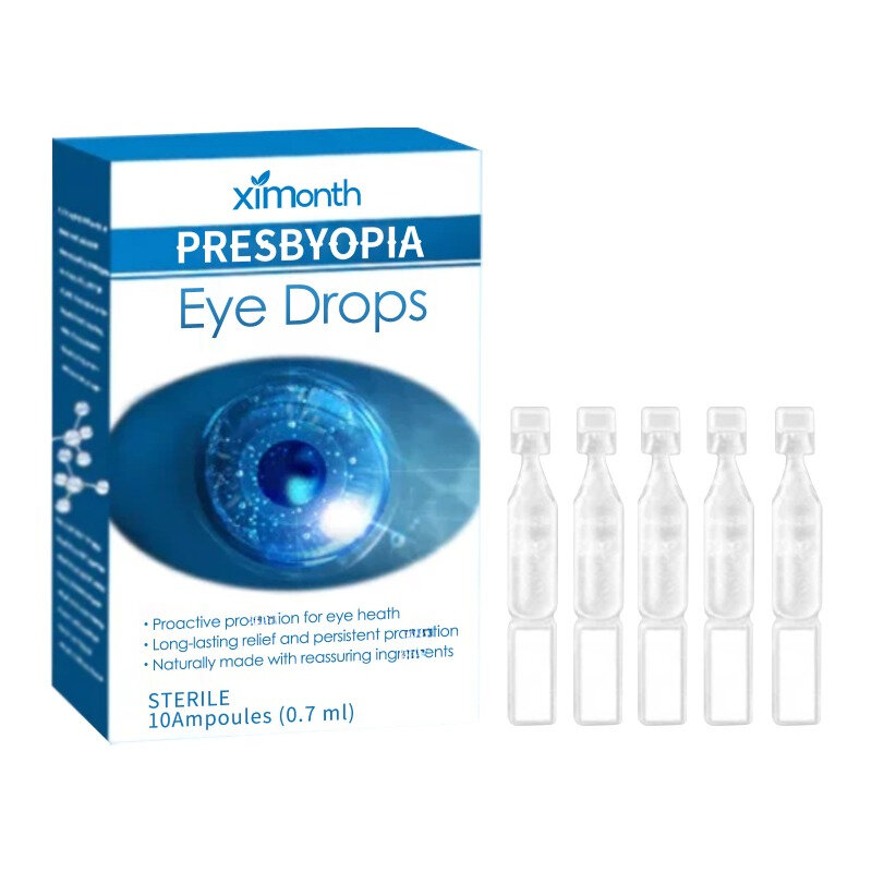Le gocce per gli occhi di presbiopia ripristinano la vista alleviano il disagio arrossamento del prurito secco migliorano l'affaticamento della visione sfocata prevenire la cura delle infezioni