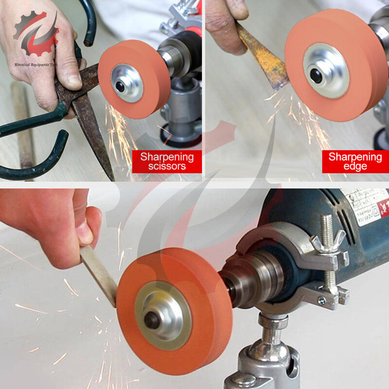Roda Gerinda Bantalan Pemoles Cakram Alat Abrasif Manual Roda Gerinda Adaptor Logam Kepala Batu Mesin Penggiling Alat Putar