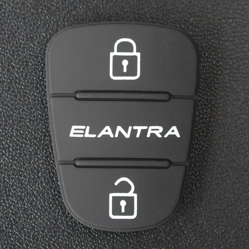 1 Stuks Flip Key Remote Auto Key Pad Rubber Pad Zwarte Auto Sleutel Fob Case 3 Knop Voor Hyundai Picanto/Solaris/ Accent/Tucson/Kia
