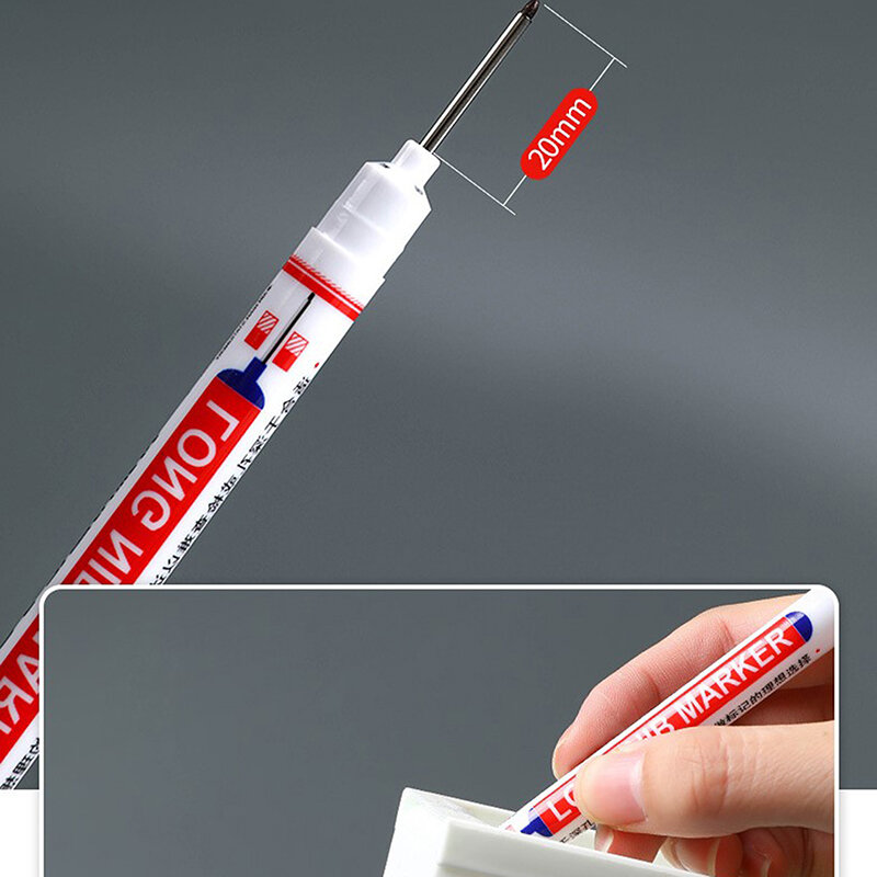ยาวหัวปากกามาร์คเกอร์ห้องน้ำไม้ตกแต่ง Multi-Purpose ปากกา