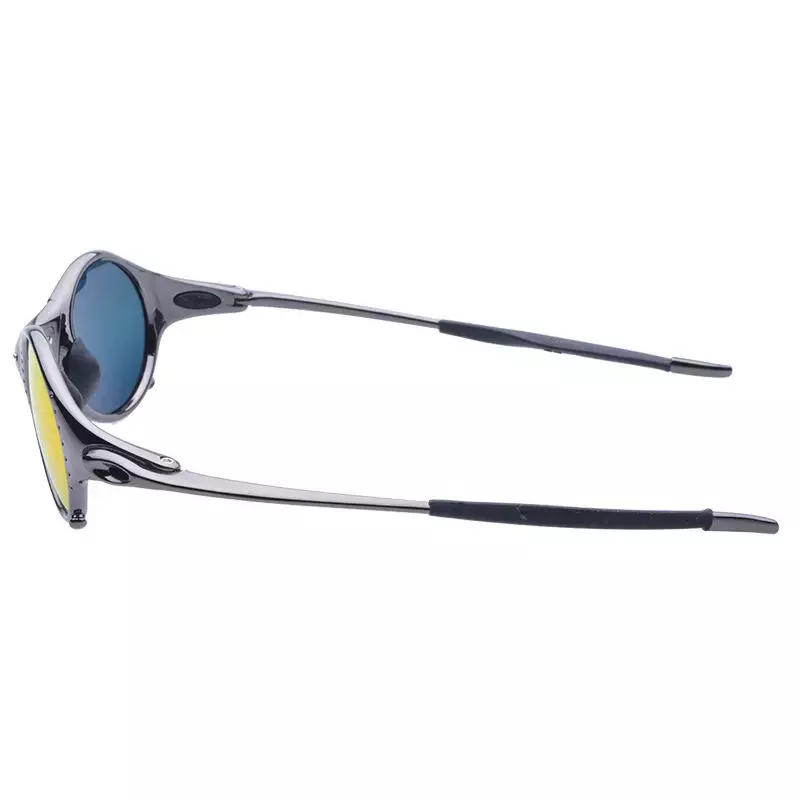 Hochwertige Fahrrad brille mit polarisiertem Metallrahmen, Sonnenbrille zum Angeln im Freien und Bergsteigen, Gegen box für Sonnenbrillen in Waffen farbe