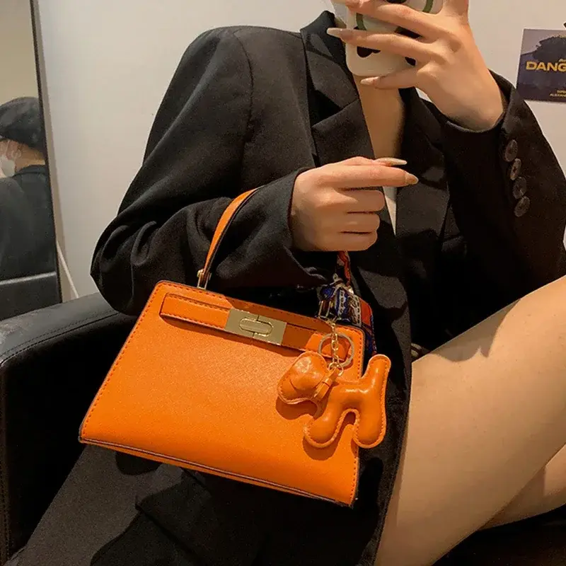 Роскошная дизайнерская дамская сумочка из натуральной кожи, офисный саквояж на плечо с пони для пожилых людей, чемоданчик кросс-боди