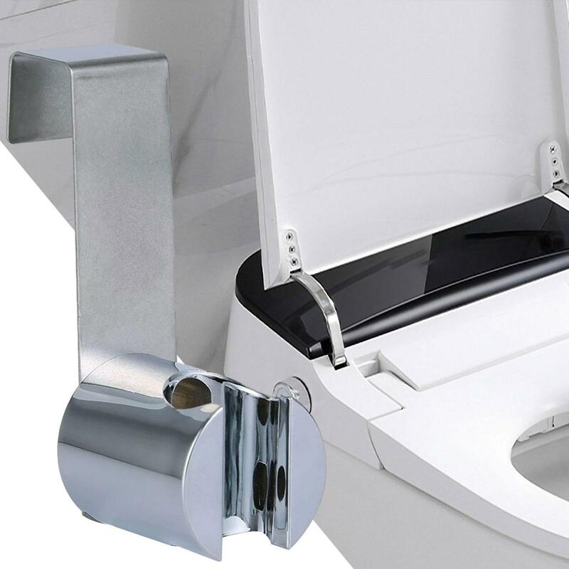 Bidet Sprayer Holder Pet Shower Toilet Cleaning Stainless Steel Seat Bidet Attachment Floor Cleaning Hanging Bracket Stand