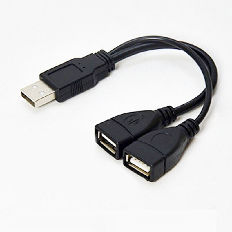 Reliable Performance USB 2 0 A Male To 2 Dual USB Male Y Splitter Hub Power Cord Adapter Cable for Seamless Connectivity