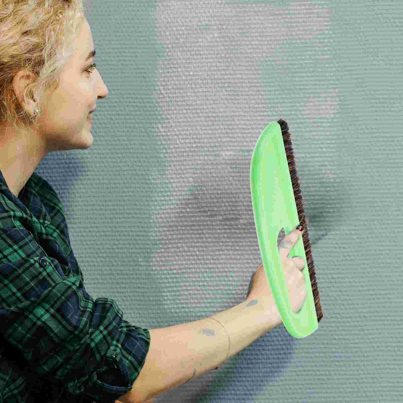 가정용 벽 DIY 페인팅 말 강모 브러시, 두꺼운 너도밤나무 라운드 핸들, DIY 브러시 페이스트 브러시, 고품질