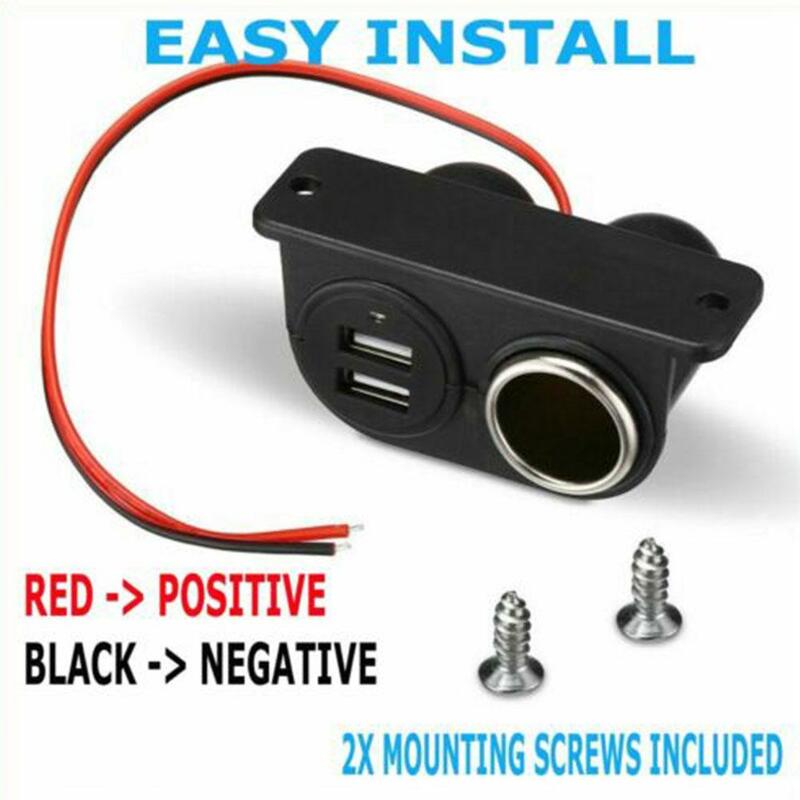 Usb Ports Socket DC 5V Double 3.1A Charger Built-In Camper Multi Plug Charger Car Adapter Cars Port Recessed Charger Built-In