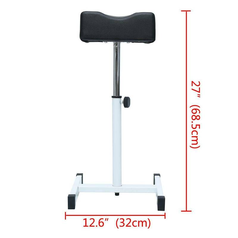 Pedicure Nail Footrest Manicure Foot Rest Desk Salon Spa Stand Black Adjustable