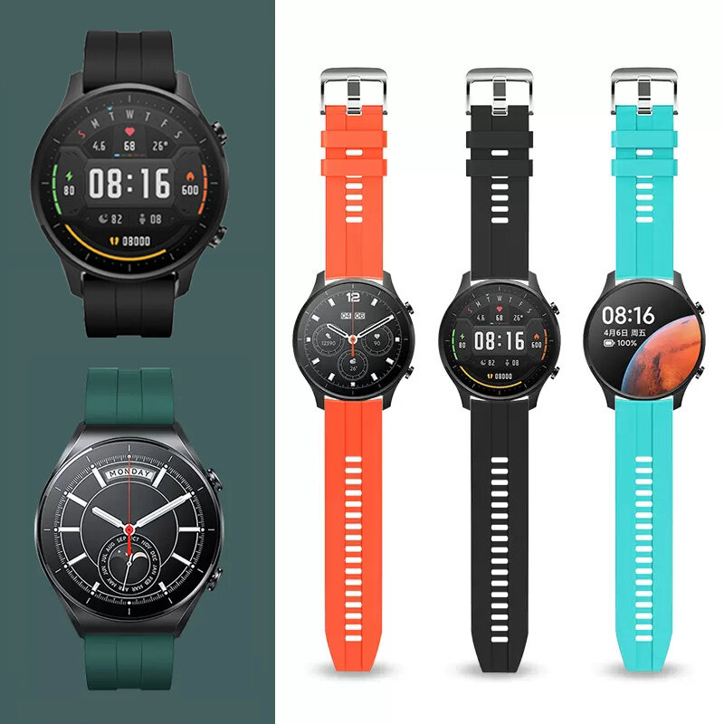 Correa de reloj de 22mm para Xiaomi Watch s1/s1, correa de repuesto activa para Xiaomi Mi Watch, correas de reloj de Color para Mi Watch Color 2