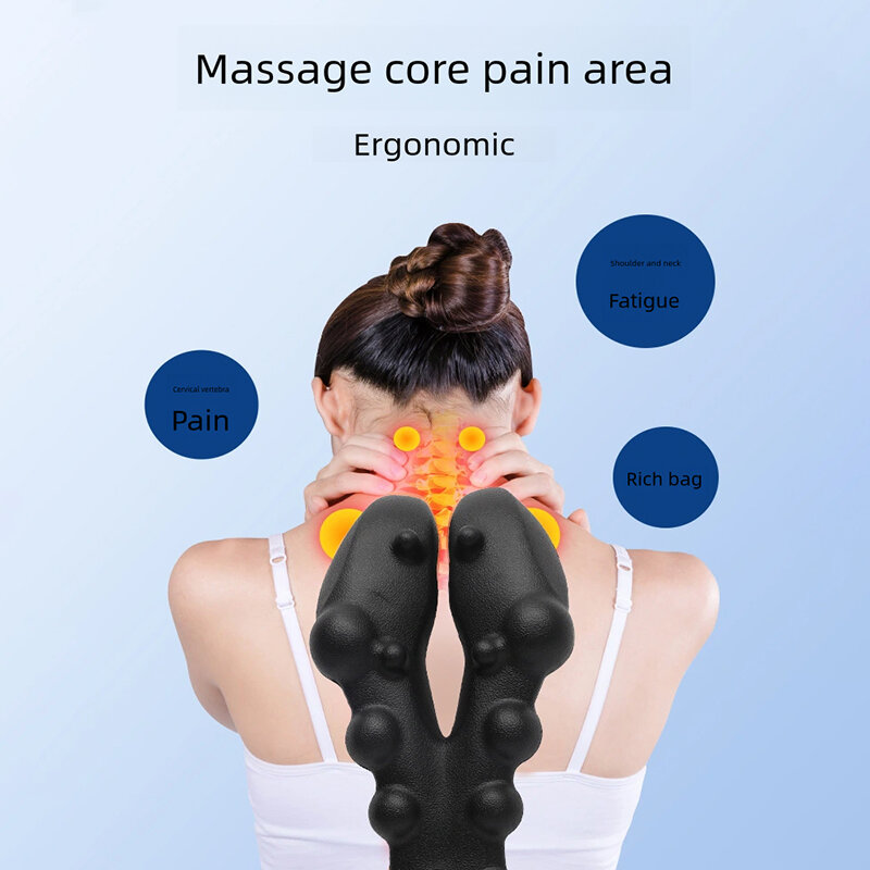 Massaggiatore per la schiena punto di innesco massaggiatore rilascio del dolore alla spalla del collo correttore del gobbo per alleviare il mal di testa della parte superiore del dolore alla schiena