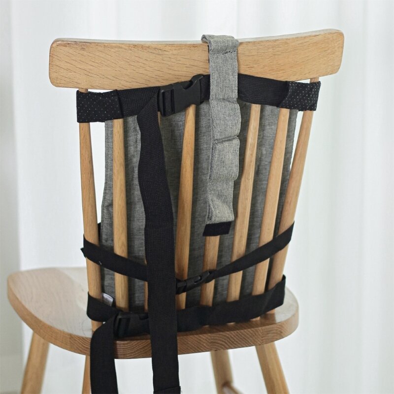 77HD 아기 의자 등받이 만화 곰 자수 아기 안전 벨트 아기 좌석 보안 벨트 접이식 높은 의자 스트랩 Outdoo