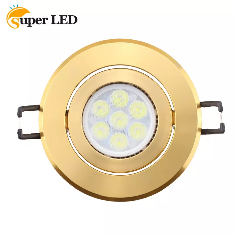 LED 6W Eyeball Spotlight 3 Colors Recessed Downlight Home Lighting Room Ceiling Down Light Lampu Siling Frame