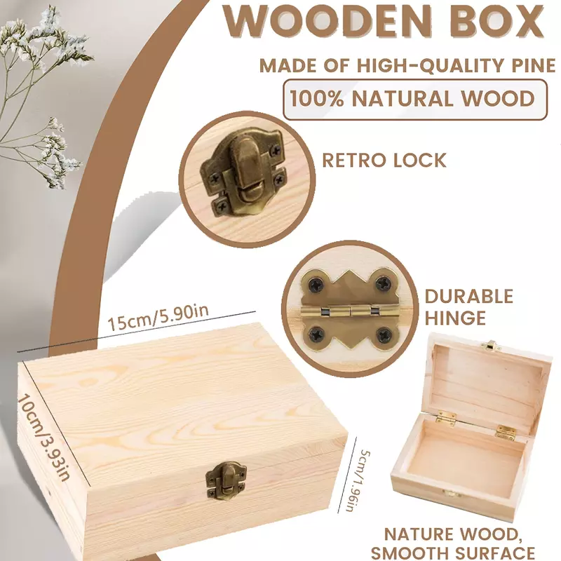 Personalized Baby Wooden Memory Box Newborn Birth Stats Boxes Custom Name Infant Keepsake Box Umbilical Cord Boxbaby Shower Gift