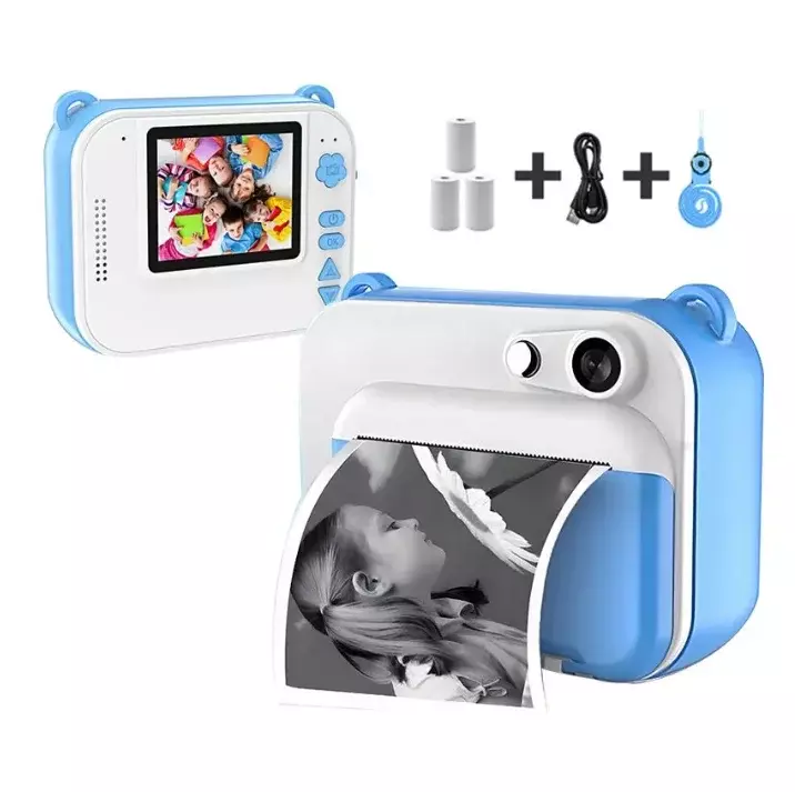Fotocamera a stampa istantanea per bambini con stampante termica fotocamera digitale per bambini Video per bambini regalo di compleanno per ragazza ragazzo