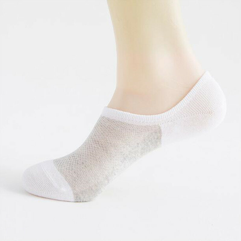 1 Paar Mesh atmungsaktive Knöchel Short Cut Boot unsichtbare Sommer dünne Männer Socken Baumwolle Sport Laufen lässig sportliche Anti-Rutsch-Socke