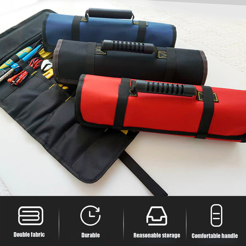Tool Bag Wrench Bag Tool Boxes Pouch Folding Multi-Function Thickened Multifunction Wear-Resistant Oxford Cloth Accessories Case