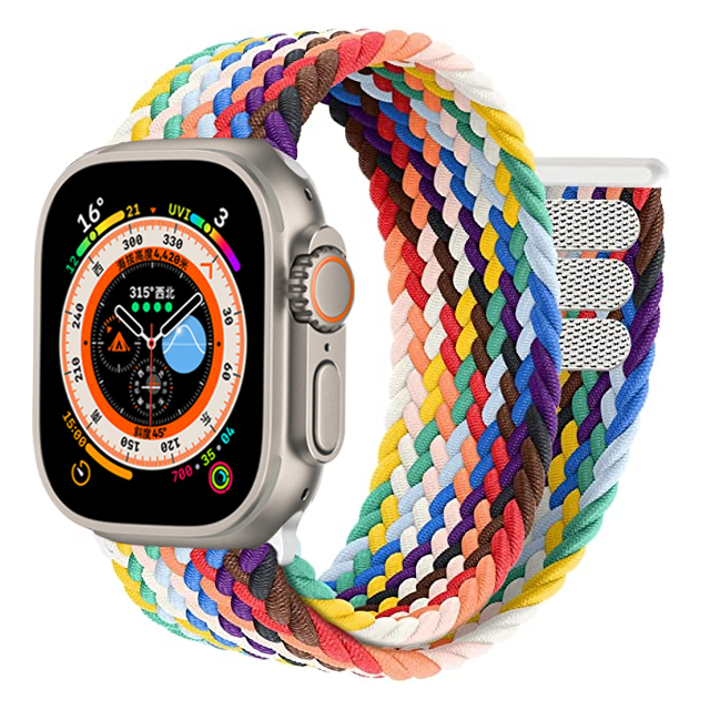 Geflochtenes Solo-Schlaufen armband für Apple-Uhren armband 44mm 40mm 45mm 41mm 49mm 38 42mm Armband Correa iwatch Serie 3 se 6 7 8 ultra 2 9