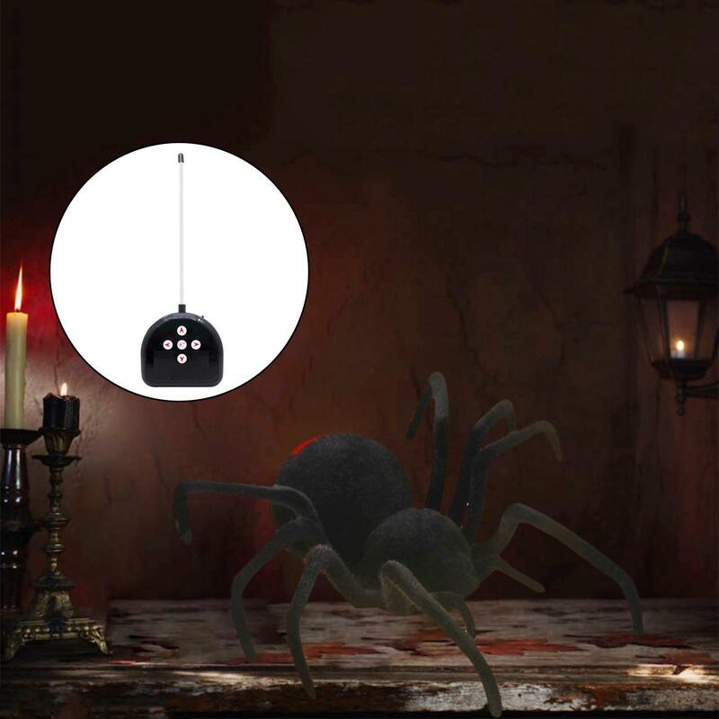 리모컨 무서운 부드러운 봉제 거미 적외선 RC 선물 D