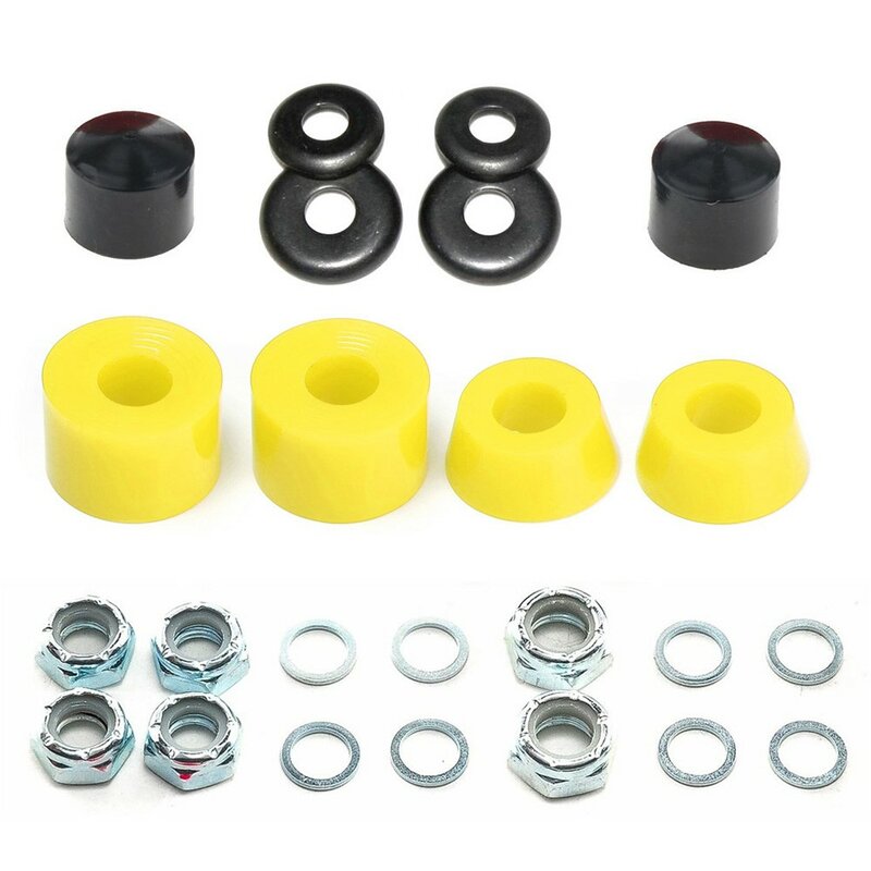 Skateboards Shock Suit Kit 90a Hard Longboard Pivot Tube Speed Ring Washers Cylindrical Bushings Conical Bushings Accessories