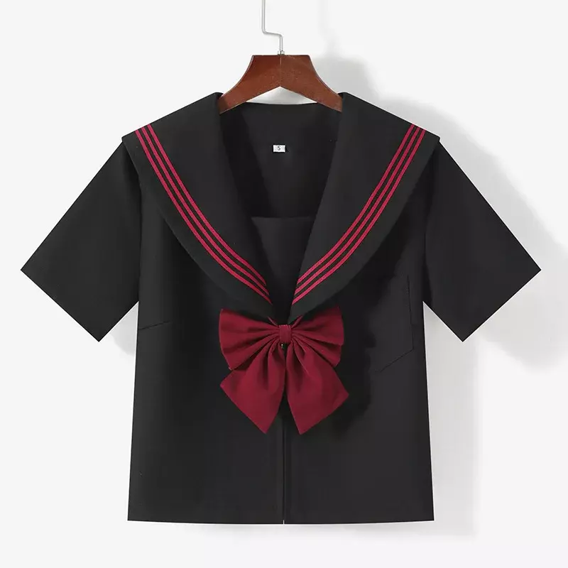 Zwart Orthodox College Stijl Japanse Koreaanse Student School Uniform Jk Uniform Meisje Anime Cosplay Matroos Pak Klas Top Rokken