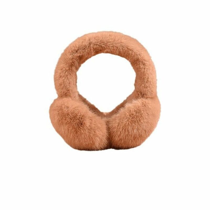 Soft Plush Ear Warmer Fashion Outdoor Cold Protection Solid Color Winter Warm Earmuffs Ear-Muffs Ear Cover Folding Earflap Men