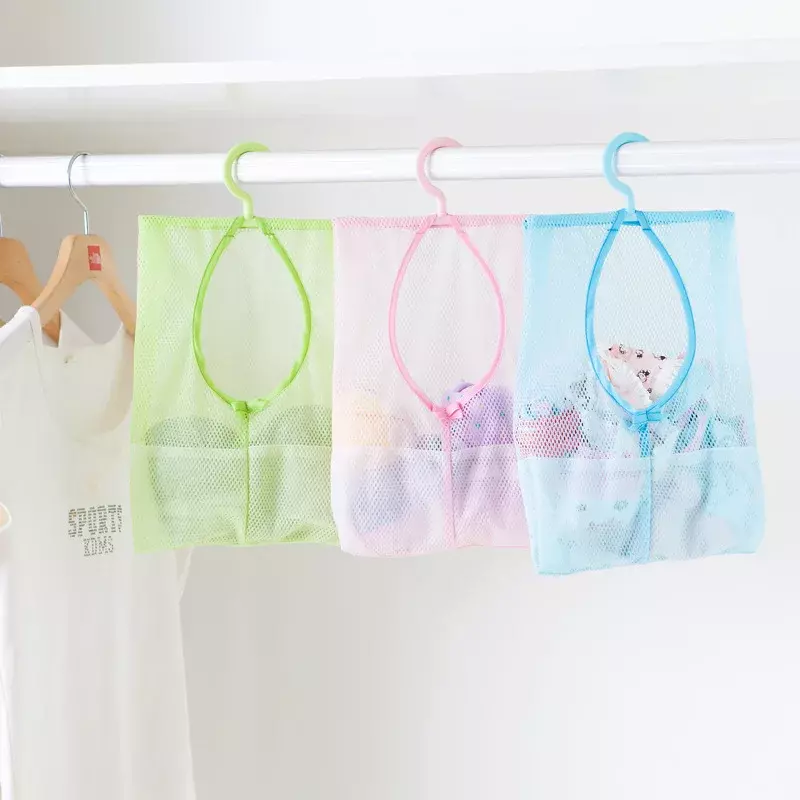 Multifuncional Pendurado Armazenamento Net Bag para Banheiro Bebê, Crianças Bath Basket, Proteção Ambiental, Kids Toy Basket, 1Pc