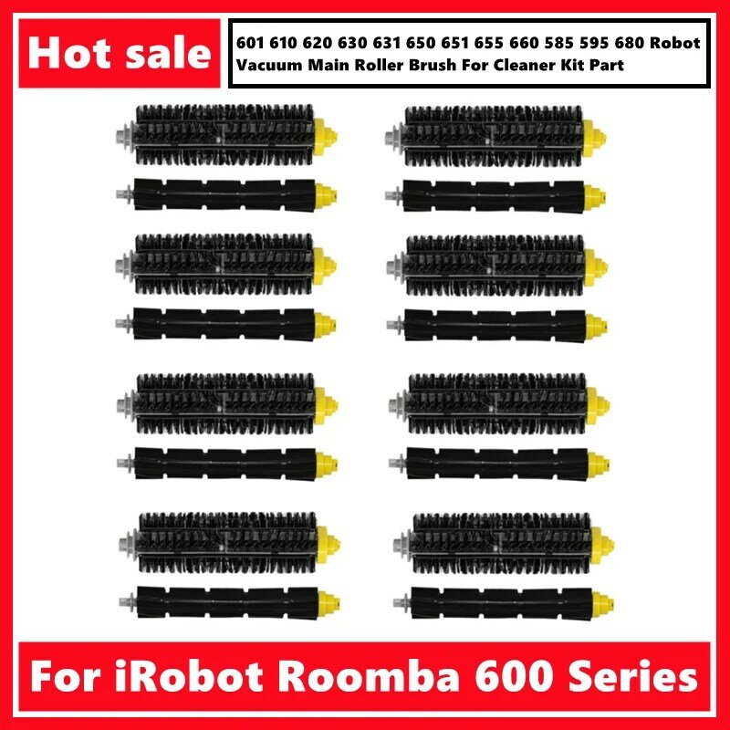 روبوت مكنسة كهربائية جزء عدة ، فرشاة الأسطوانة الرئيسية ، iRobot Roomba 600 Series ، 601 610 620 630 631 650 651 655 660 585 595 680