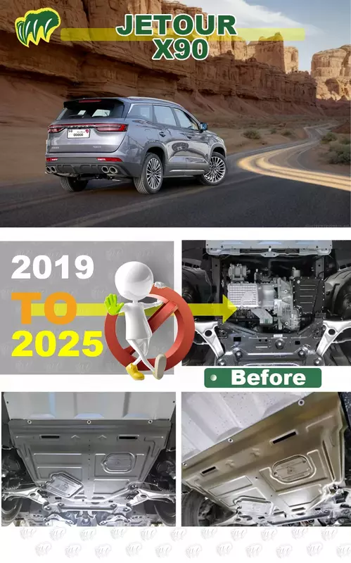 Voor Chery Jetour X 90X95 Plus 22 23 2019-2024 Motor Chassis Schild Spatbodem Bescherming Auto-Accessoires Onder Dekking