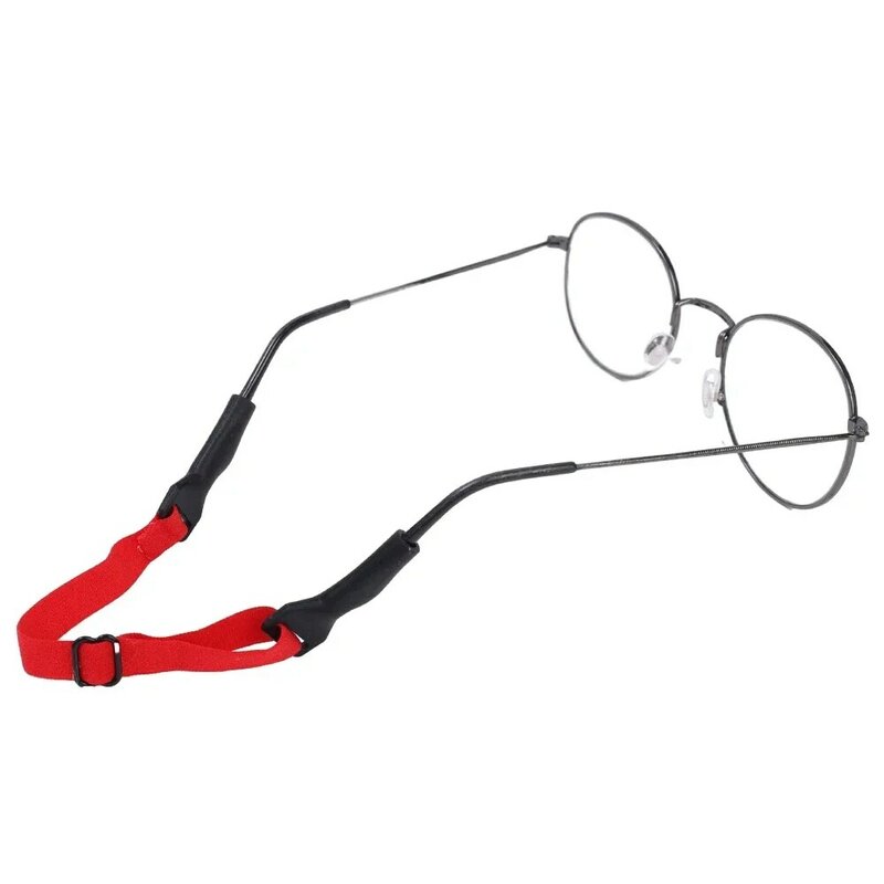 Tali Kacamata anak, 1/2 buah tali olahraga elastis Anti selip memperbaiki kabel tali pemegang tali kacamata aksesori kacamata