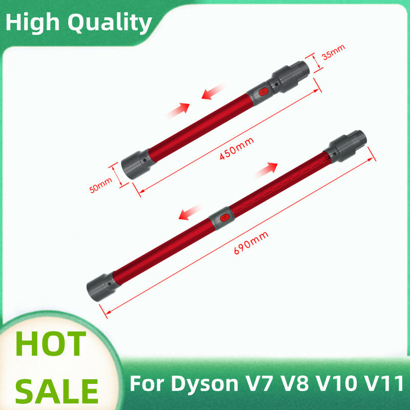 Extension de tube droit télescopique sans fil pour aspirateur Dyson V7, V8, V10, V11, nouveaux accessoires